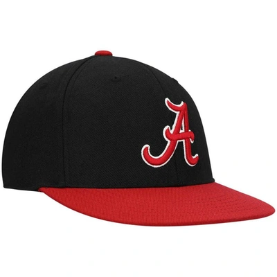 Shop Top Of The World Black/crimson Alabama Crimson Tide Team Color Two-tone Fitted Hat