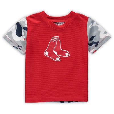 Shop Outerstuff Newborn & Infant Red/navy Boston Red Sox Pinch Hitter T-shirt & Shorts Set