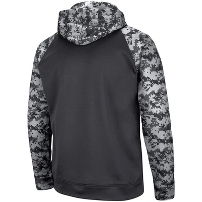 Shop Colosseum Charcoal Tcu Horned Frogs Oht Military Appreciation Digital Camo Pullover Hoodie