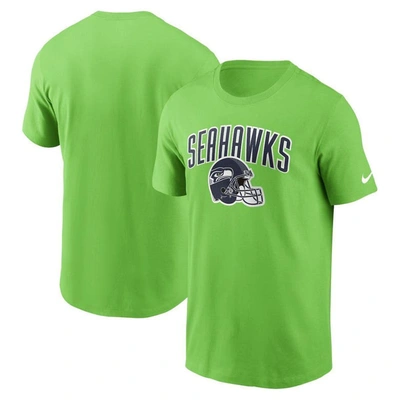 Shop Nike Neon Green Seattle Seahawks Team Athletic T-shirt
