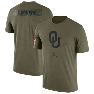 Shop Jordan Brand Olive Oklahoma Sooners Military Pack T-shirt