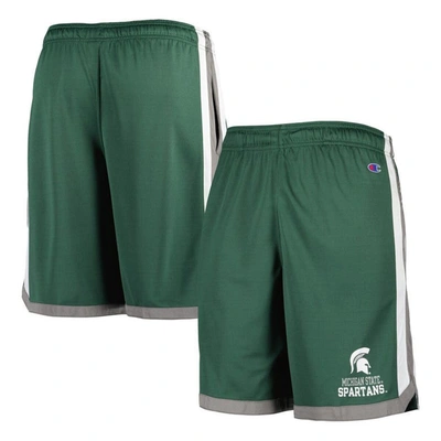 Shop Champion Green Michigan State Spartans Basketball Shorts