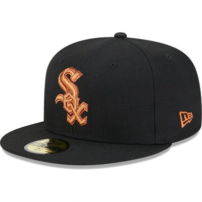 Shop New Era Black Chicago White Sox Metallic Pop 59fifty Fitted Hat