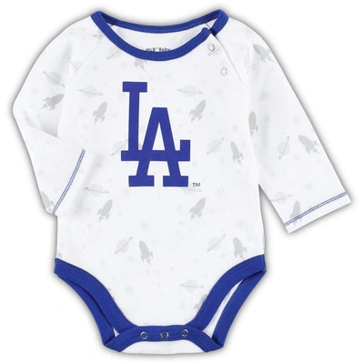 Shop Outerstuff Newborn & Infant Royal/white Los Angeles Dodgers Dream Team Bodysuit Hat & Footed Pants Set