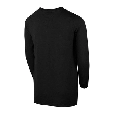 Shop Nike Youth  Black Canada Soccer Repeat Core Long Sleeve T-shirt