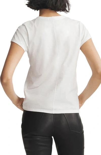 Rag & Bone Slub-texture Pima-cotton T-shirt In Bright White