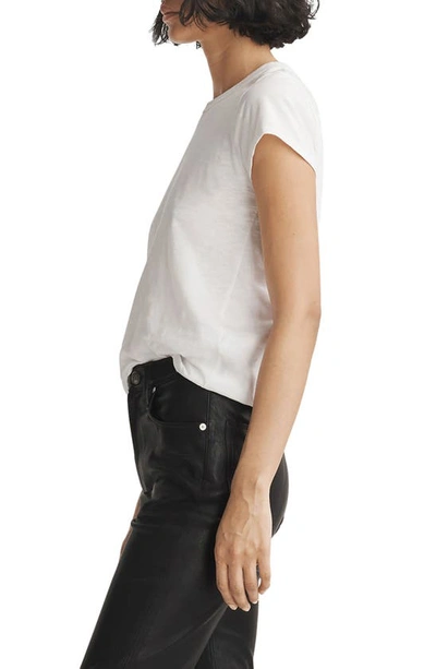 Rag & Bone Slub-texture Pima-cotton T-shirt In Bright White