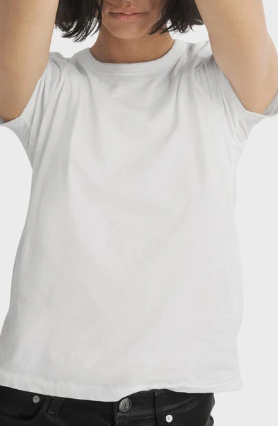 Rag & Bone Slub-texture Pima-cotton T-shirt In Bright White
