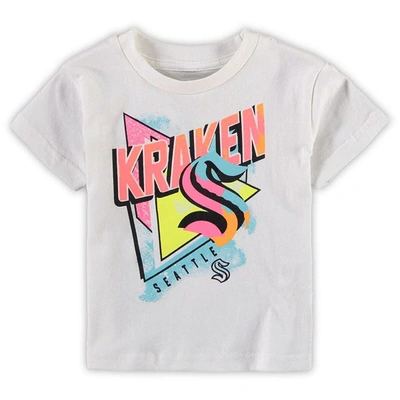 Shop Outerstuff Toddler White/light Blue Seattle Kraken Wave Breaker T-shirt & Shorts Set