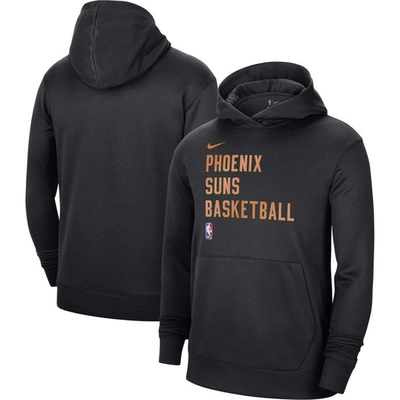 Shop Nike Unisex  Black Phoenix Suns 2023/24 Performance Spotlight On-court Practice Pullover Hoodie