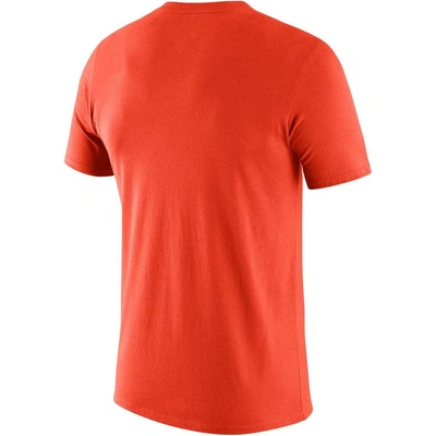 Shop Nike Orange Clemson Tigers Basketball Icon Legend Performance T-shirt