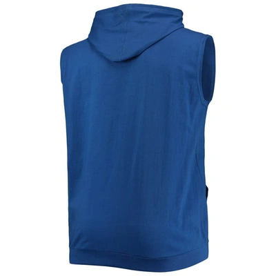 Shop Profile Royal New York Mets Jersey Muscle Sleeveless Pullover Hoodie