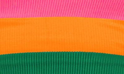 Beach Riot Eva Colorblock Bikini Top In Strawberry Color Block