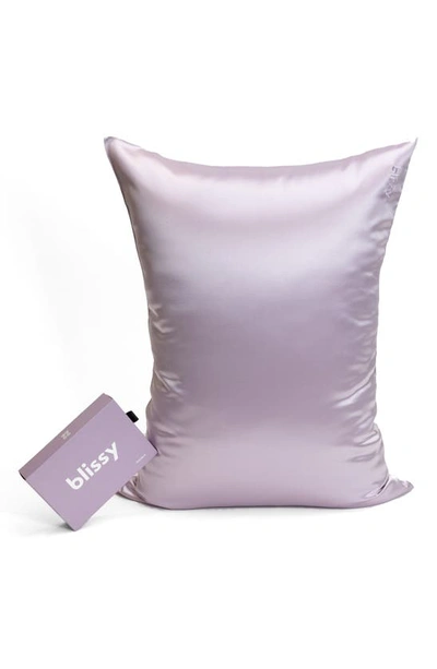 Shop Blissy Mulberry Silk Pillowcase In Lavender