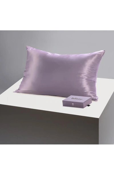 Shop Blissy Mulberry Silk Pillowcase In Lavender