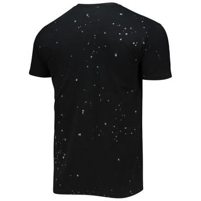 Shop Retro Brand Original  Black Clark Atlanta University Panthers Bleach Splatter T-shirt