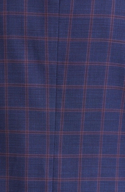 Daniel Hechter Windowpane Check Wool Blazer In Blue