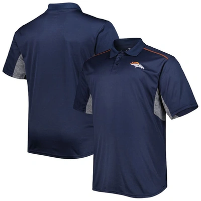 Shop Profile Navy Denver Broncos Big & Tall Team Color Polo