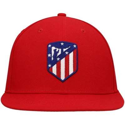 Shop Fan Ink Red Atletico De Madrid Dawn Fitted Hat