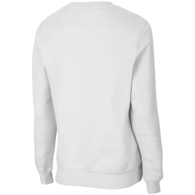 Colosseum White Nebraska Huskers Campanile Pullover Sweatshirt In White