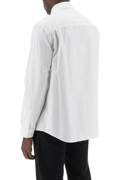 Shop Apc A.p.c. Edouard Button-down Shirt In White