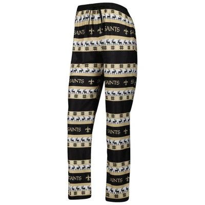 Shop Foco Black New Orleans Saints Holiday Ugly Pajama Set