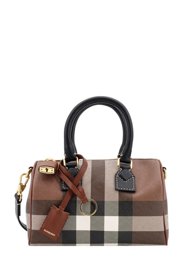 Shop Burberry Handbag In Brown