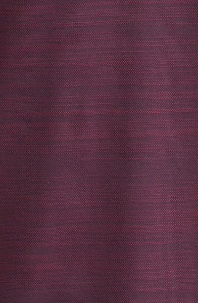 Shop Travismathew Herondale Long Sleeve Cotton Blend Polo Shirt In Mauve Wine/ Blue Nights