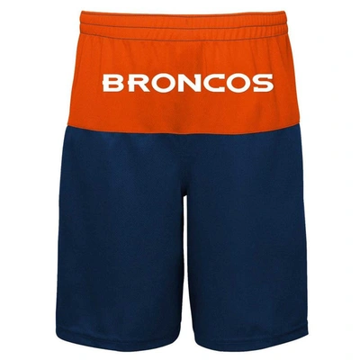 Shop Outerstuff Youth Russell Wilson Navy Denver Broncos Player Name & Number Shorts