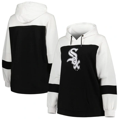 Shop Profile Black Chicago White Sox Plus Size Colorblock Pullover Hoodie
