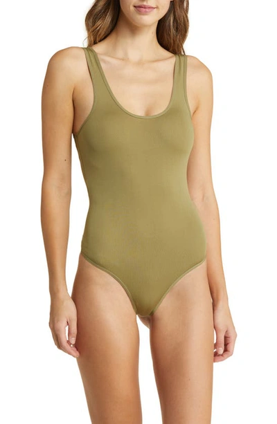 House Of Cb Luca Bodysuit In Khaki