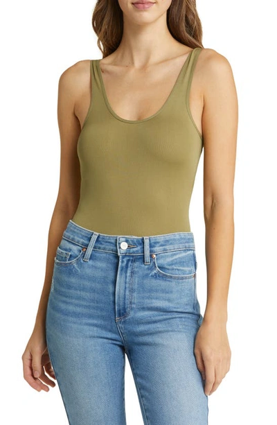 House Of Cb Luca Bodysuit In Khaki