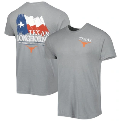 Shop Image One Gray Texas Longhorns Hyperlocal Flying T-shirt