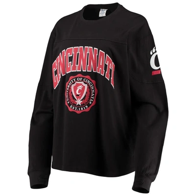 Shop Pressbox Black Cincinnati Bearcats Edith Long Sleeve T-shirt