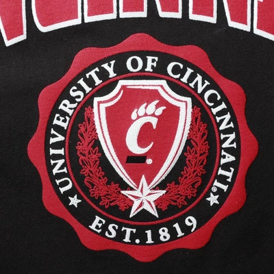 Pressbox Black Cincinnati Bearcats Edith Long Sleeve T-shirt In Black