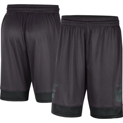 Shop Nike Charcoal Michigan State Spartans Performance Fast Break Shorts