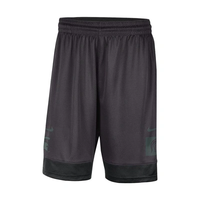 Nike Charcoal Virginia Cavaliers Performance Fast Break Shorts In Charcoal