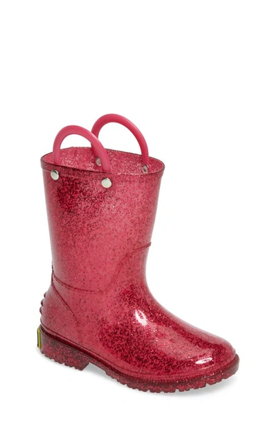 Shop Western Chief Glitter Waterproof Rain Boot In Pink