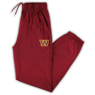 Shop Fanatics Branded Burgundy Washington Commanders Big & Tall Tracking Lightweight Pajama Pants
