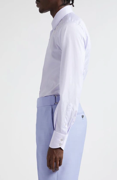 Tom Ford Slim Fit Poplin Button-up Shirt In Lilac