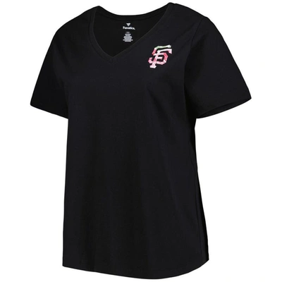 Shop Profile Black San Francisco Giants Mother's Day Plus Size Best Mom Ever V-neck T-shirt