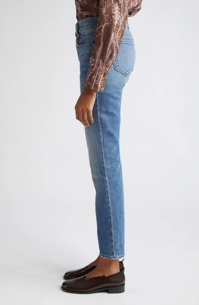 Lafayette 148 Reeve High-rise Stretch Straight-leg Ankle Jeans In Faded Skyline