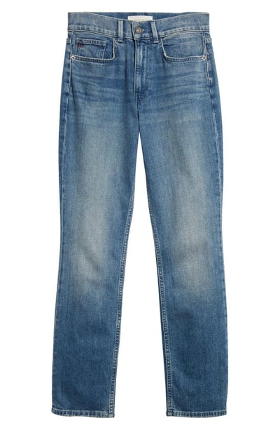 Shop Lafayette 148 Reeve High Waist Straight Ankle Jeans In Faded Skyline