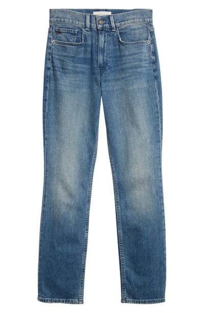 Shop Lafayette 148 New York Reeve High Waist Straight Ankle Jeans In Faded Skyline