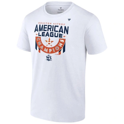 Shop Fanatics Branded White Houston Astros 2022 American League Champions Locker Room Big & Tall T-shirt
