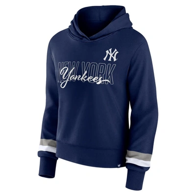 Shop Fanatics Branded  Navy New York Yankees Over Under Pullover Hoodie