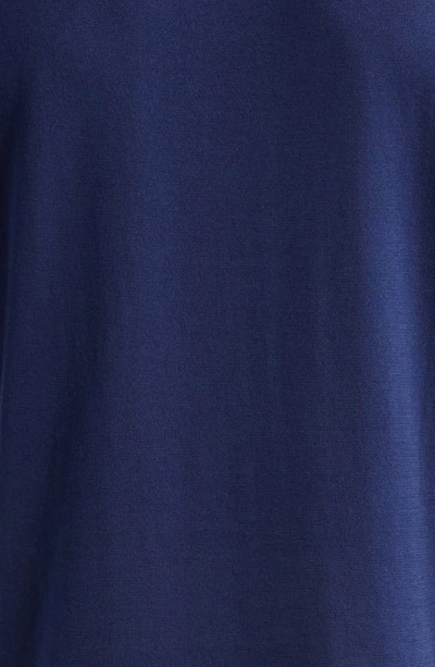 Shop John Smedley Lorca Crewneck T-shirt In French Navy