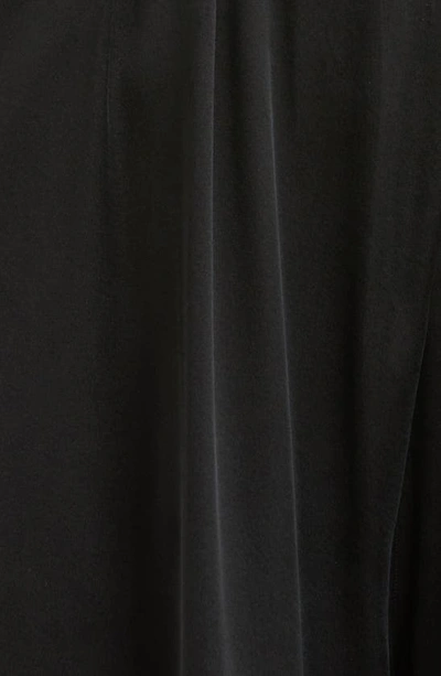 Shop Lunya Long Sleeve Washable Silk Jumpsuit In Immersed Black