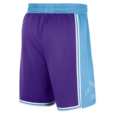 Shop Nike Purple/blue Los Angeles Lakers 2021/22 City Edition Swingman Shorts
