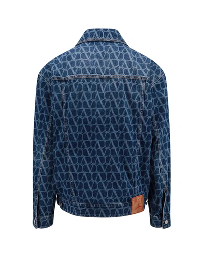 Shop Valentino Jacket In Blue